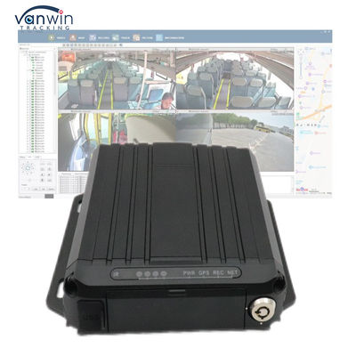 ردیابی ویدیوی آنلاین 4G GPS DVR تلفن همراه 1080p کارت SD 4 کانال سیم کارت GPS دوربین مدار بسته خودرو