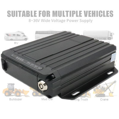 ردیابی ویدیوی آنلاین 4G GPS DVR تلفن همراه 1080p کارت SD 4 کانال سیم کارت GPS دوربین مدار بسته خودرو