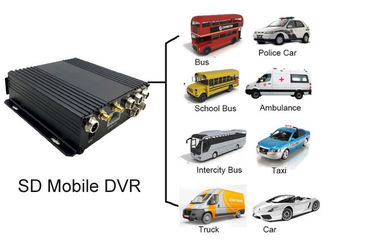 HD جعبه سیاه جعبه DVR، 4 کانال ضبط کننده DVR خودرو با GPS برای مدیریت ناوگان