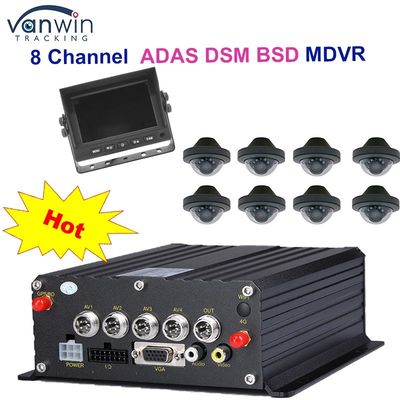 1080P H265 DUAL SD Card 8 Channel Mobile DVR با HDD Max 2TB برای تاکسی ها و کامیون ها