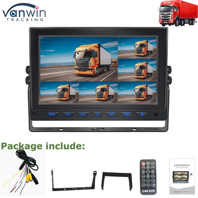 نمایشگر 7 اینچی بیدرنگ GPS 4G AHD 4CH مانیتور خودرو TFT برای کامیون اتوبوسی