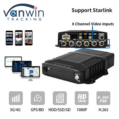 4G Starlink 1080P AHD 8 کانال خودروهای CCTV MDVR GPS 4G WIFI سیستم دوربین موبایل DVR