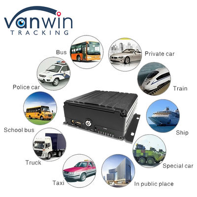 4G 6 کانال H. 265 HDD ماشین DVR تلفن همراه برای دوربین های امنیتی خودرو