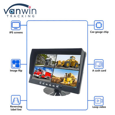 10.1 اینچ IPS امنیت TFT مانیتور ماشین HD 1080P نمایشگر برای کامیون اتوبوس دوربین خودرو