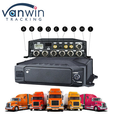 HDD 1080p 8ch موبایل DVR 4g GPS WIFI MDVR Kit سیستم دوربین برای ردیابی خودرو امنیت خودرو