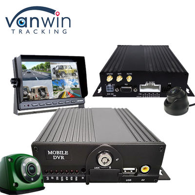 دوربین 4CH دو کارتهای SD GPS MDVR با 4G وای فای موبایل DVR سیستم امنیتی اتوبوس مدرسه