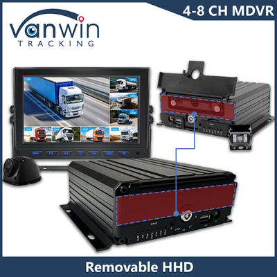 AHD 8CH HDD کنترل از راه دور موبایل DVR 1080P 4g عملکرد GPS نظارت بر ایمنی خودرو Cmsv6 MDVR