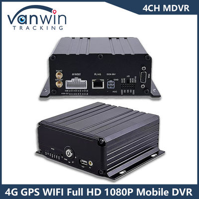 4CH GPS 4G WiFi DVR موبایل Full HD 1080P دوربین ماشین HDD Mdvr برای اتوبوس وان کامیون