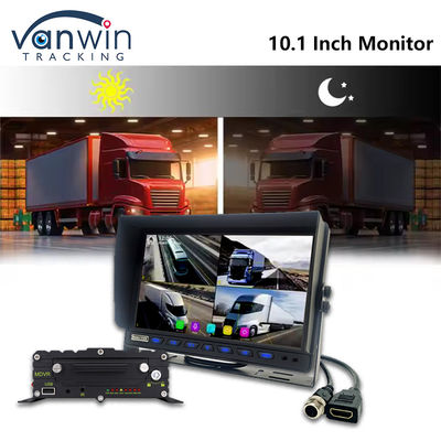 10صفحه نمایش.1 اینچ AHD ماشین 8CH MDVR دوربین 1080P رنگی سیستم های مانیتور ماشین TFT