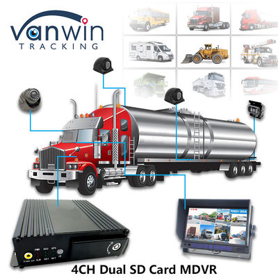 MAX 512GB حافظه دوگانه کارت SD 4CH DVR همراه با 4G GPS 1080P Full HD SD Card Mdvr