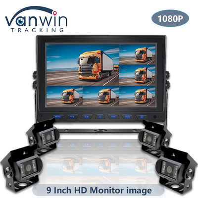 9 اینچ AHD 1080P MDVR مانیتور 8 کانال Full HD Split Display Monitor برای خودرو