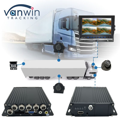 4G GPS دو کارت SD DVR تلفن همراه 1080P 4CH دوربین مدار بسته ضبط کننده امنیت DVR ردیابی تلفن همراه
