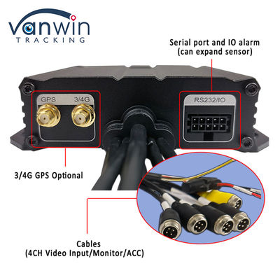 H.264 4CH HD 1080P Mobile DVR 4G GPS WIFI کارت SD MINI MDVR برای نظارت بر ویدیوی خودرو