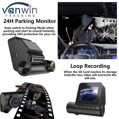 Full HD 4K Dash Cam دو لنز ضبط کننده ویدیو شب دید مانیتور پارکینگ Dashcam