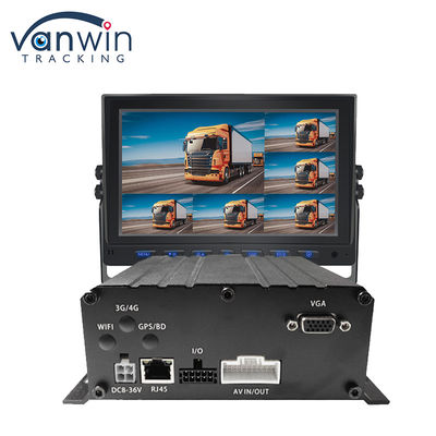 H.265 8CH HDD 1080P سیستم DVR تلفن همراه با کیت 4G MDVR GPS عملکرد WIFI برای مدیریت ناوگان