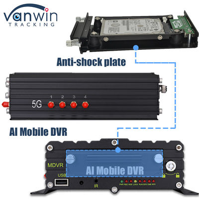 8CH AI ADAS DMS BSD DVR موبایل HDD MDVR 2TB پشتیبانی سیستم عامل ردیابی خودرو DVR خودرو