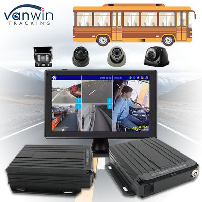 OEM ODM Real Time 4CH GPS Mobile DVR با 4G 1080P وای فای دو کارتهای SD MDVR برای اتوبوس