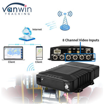 8 کانال 4G وای فای 1080P HDD DVR موبایل نظارت بر خودرو AHD نمایش در زمان واقعی Mdvr