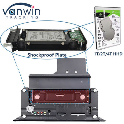 4CH 1080P HDD Mobile DVR 4G GPS نظارت و ردیابی داده در زمان واقعی دستگاه ذخیره سازی