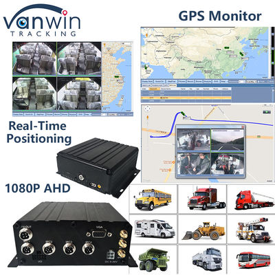 H.265 4CH Full HD Mobile DVR Live Stream Blackbox Recorder 4G وای فای GPS دوربین مدار بسته خودرو