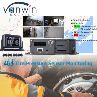4CH 8CH SD Mdvr فشار تایر نظارت بر سوخت رانندگی ضبط کننده مدیریت ردیابی ناوگان