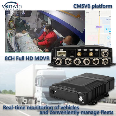 8CH ویدئو نظارت HDD DVR همراه با 4G GPS WIFI MDVR برای نظارت در زمان واقعی