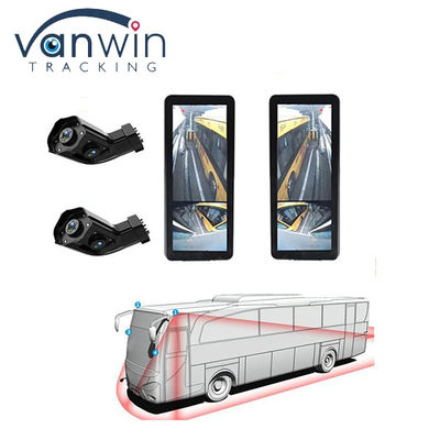 ضد آب HD 12.3 اینچ کامیون اتوبوس E-Mirror Side View Blind Spot Dual Lens Camera System Side View Rear View مانیتور ماشین