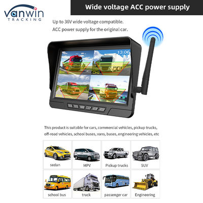 7 اینچ سیم نگر ماشین کیت دوربین خورشیدی با IP68 CCTV امنیت دوربین سیم