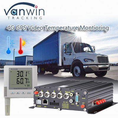 سیستم نظارت بر دمای فریزر کامیون 4G GPS MDVR خودرو همه در یک راه حل