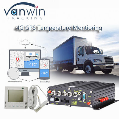 ضبط کننده ویدئویی بی سیم 4CH 4G GPS نظارت بر دمای وسایل نقلیه یخچال