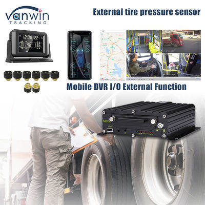 4G GPS پشتیبانی از DVR تلفن همراه 4 / 8 / 10 فشار تایر در زمان واقعی سیستم هوشمند نظارت