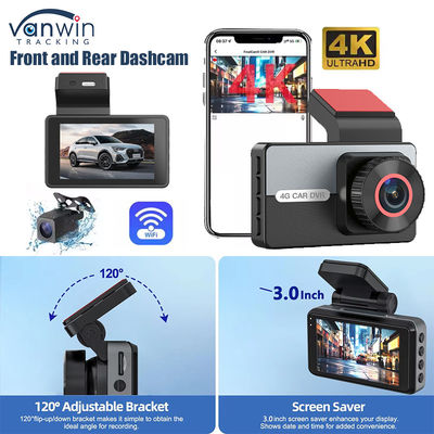 2K 1080P Dual Dash Cam WiFi APP کنترل شب دید مانیتور پارکینگ G-Sensor برای ماشین