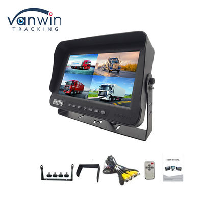 10.1 اینچ AHD 1080P MDVR مانیتور 4 کانال Full HD Waterproof Split Display Monitor برای خودرو