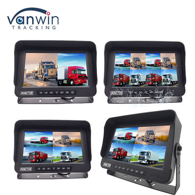 10.1 اینچ AHD 1080P MDVR مانیتور 4 کانال Full HD Waterproof Split Display Monitor برای خودرو
