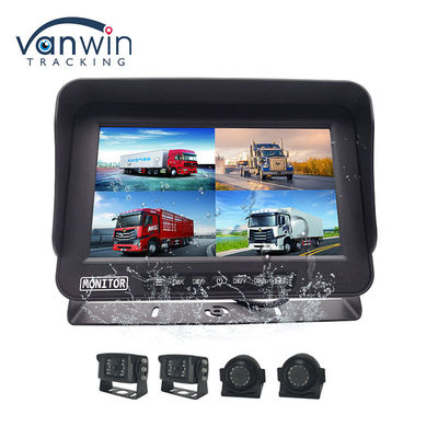 10.1 اینچ AHD 1080P MDVR مانیتور 4 کانال Full HD Waterproof Split Display Monitor برای خودرو