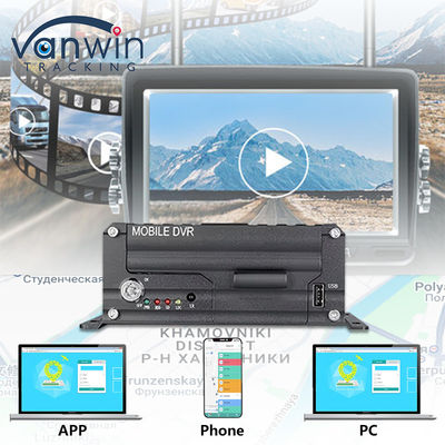 4CH 1080P HDD Mobile DVR 4G GPS نظارت و ردیابی داده در زمان واقعی دستگاه ذخیره سازی