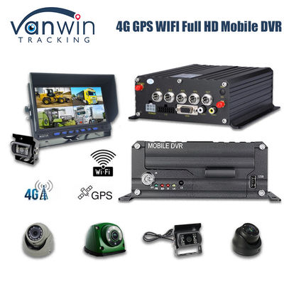 4CH 1080P HDD Mobile DVR 4G GPS نظارت و ردیابی داده در زمان واقعی دستگاه ذخیره سازی
