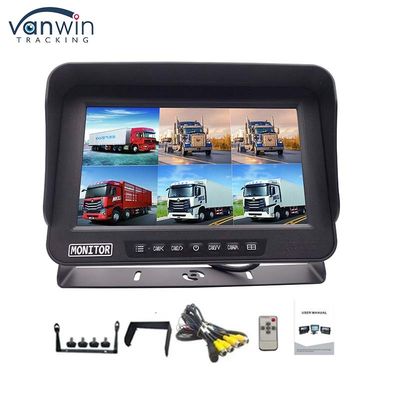 AHD 1080P MDVR مانیتور 10.1 اینچ 6 کانال ضد آب صفحه نمایش تقسیم شده مانیتور کارت SD برای خودرو