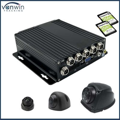 4CH 1080P دو کارت SD DVR تلفن همراه 4G GPS1080P عملکرد GPS خودرو 12 ماه گارانتی