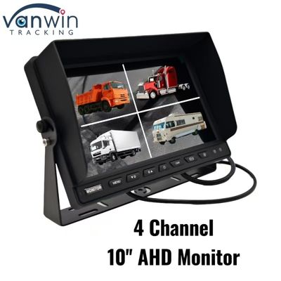 مشکی با وضوح بالا 4 کانال مانیتور خودرو 7 "9" 10 " اندازه اختیاری برای انواع وسایل نقلیه سیستم PAL / NTSC