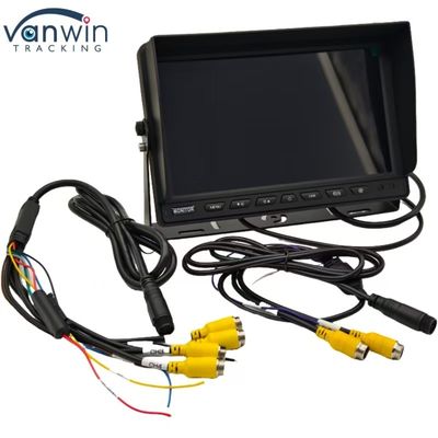مشکی با وضوح بالا 4 کانال مانیتور خودرو 7 "9" 10 " اندازه اختیاری برای انواع وسایل نقلیه سیستم PAL / NTSC