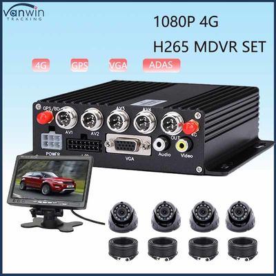 4CH MDVR ADAS با GPS 4G Wi-fi HDD اختیاری کامیون نظارت زمان