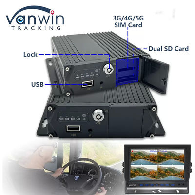 4G GPS MDVR 4 CH کارت SD ضبط کننده ویدیو دو کارت دو کارت آماده برای نظارت بر ایمنی خودرو