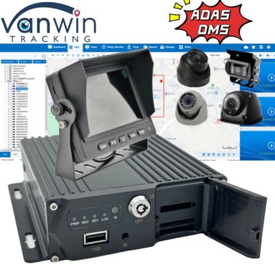سیستم پیشرفته نظارت بر وسیله نقلیه هوش مصنوعی 1080P 4 کانال کمک رانندگی MDVR