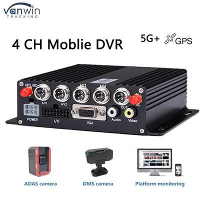 4 کانال DVR ماشین با 5G GPS دوربین AHD کارت SD ضبط ویدیو برای کامیون اتوبوس