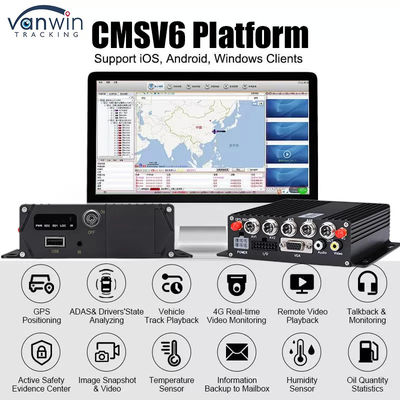 5G GPS Vehicle Tracker 4 Channel SD Card MDVR برای تاکسی و اتوبوس پشتیبانی از خدمات OEM