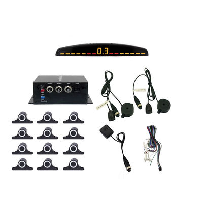 ماشین عقب نشینی کمکAuto Parktronic LED سنسور پارکینگ با 16 سنسور عقب پشتیبان خودرو پارکینگ مانیتور سیستم آشکارگر پس نور