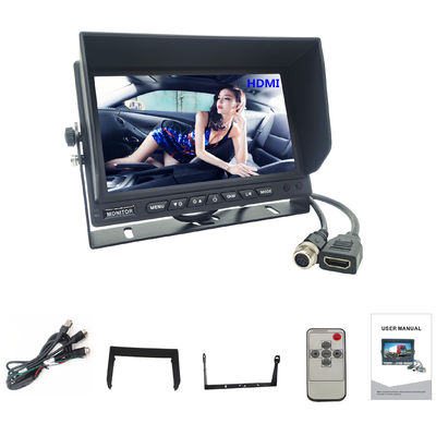 مانیتور تلویزیون ماشین 7 اینچ با وضوح بالا 1024x600 با کانکتور HDMI برای MDVR