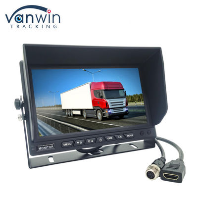 مانیتور تلویزیون ماشین 7 اینچ با وضوح بالا 1024x600 با کانکتور HDMI برای MDVR