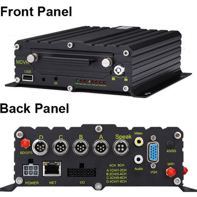 8CH 4CH 4G GPS ADAS DMS 2TB HDD SD Mobile DVR Kit AI MDVR سیستم ردیابی GPS تاکسی MDVR